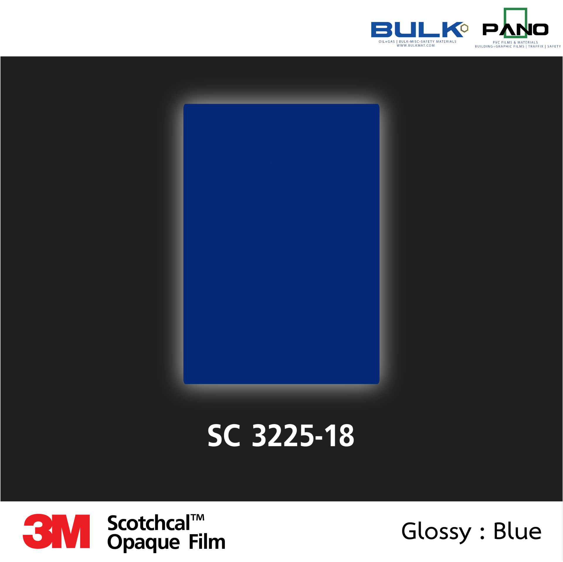 3M Scotchcal Graphic Film 32 Series-3225-18 Blue (Glossy)