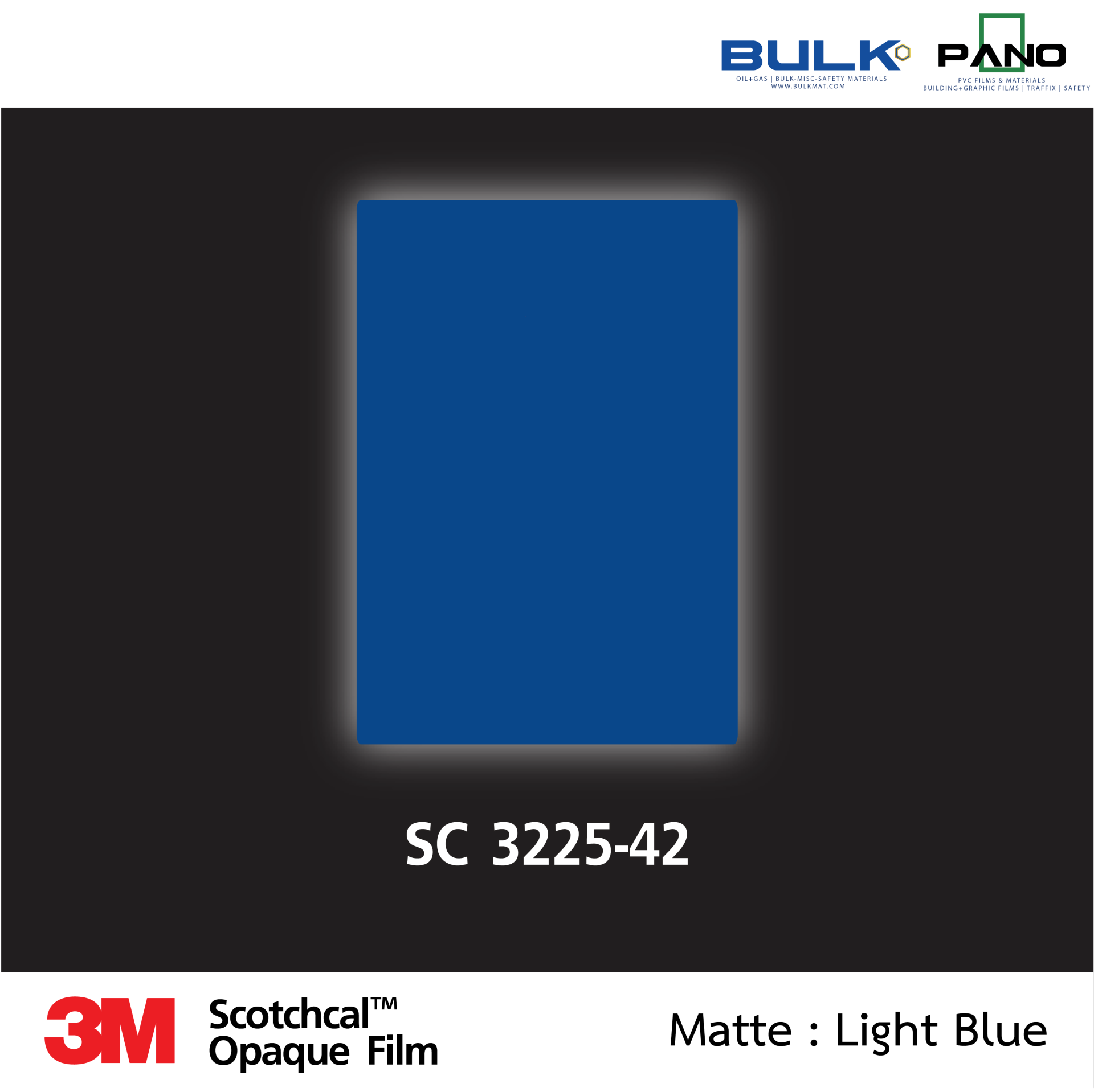 3M Scotchcal Graphic Film 32 Series-3225-42 Light Blue (Matte)