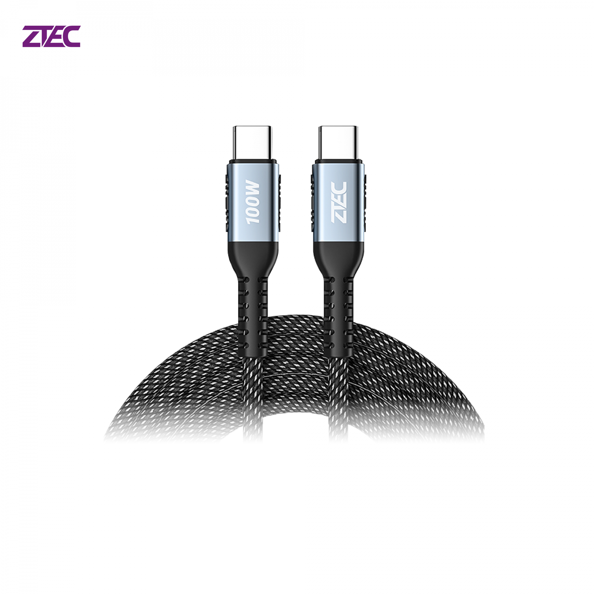 ZTEC ZC311 / ZC312 สายชาร์จเร็ว ไนลอนถัก USB-C to USB-C