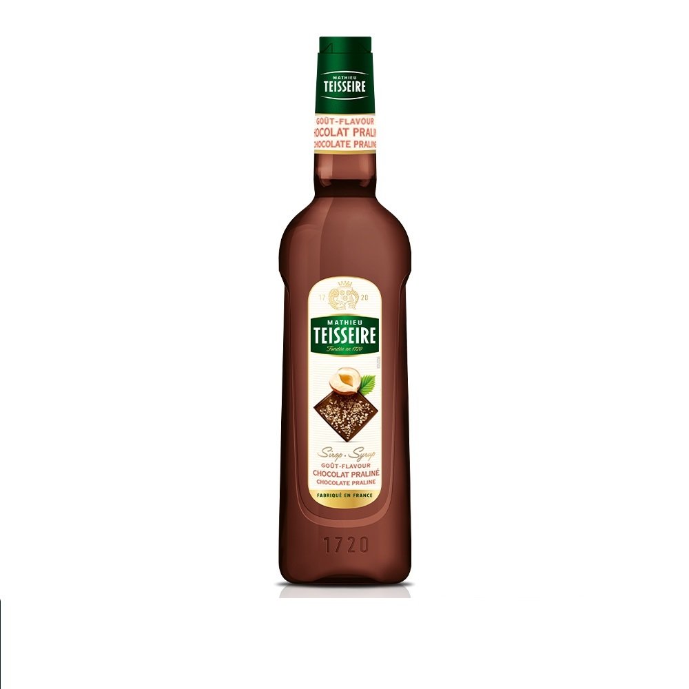 Teisseire Chocolate Praline syrup 70 cl / ไซรัป แมททิวเตสแซร์ กลิ่น Chocolate Praline 70 cl