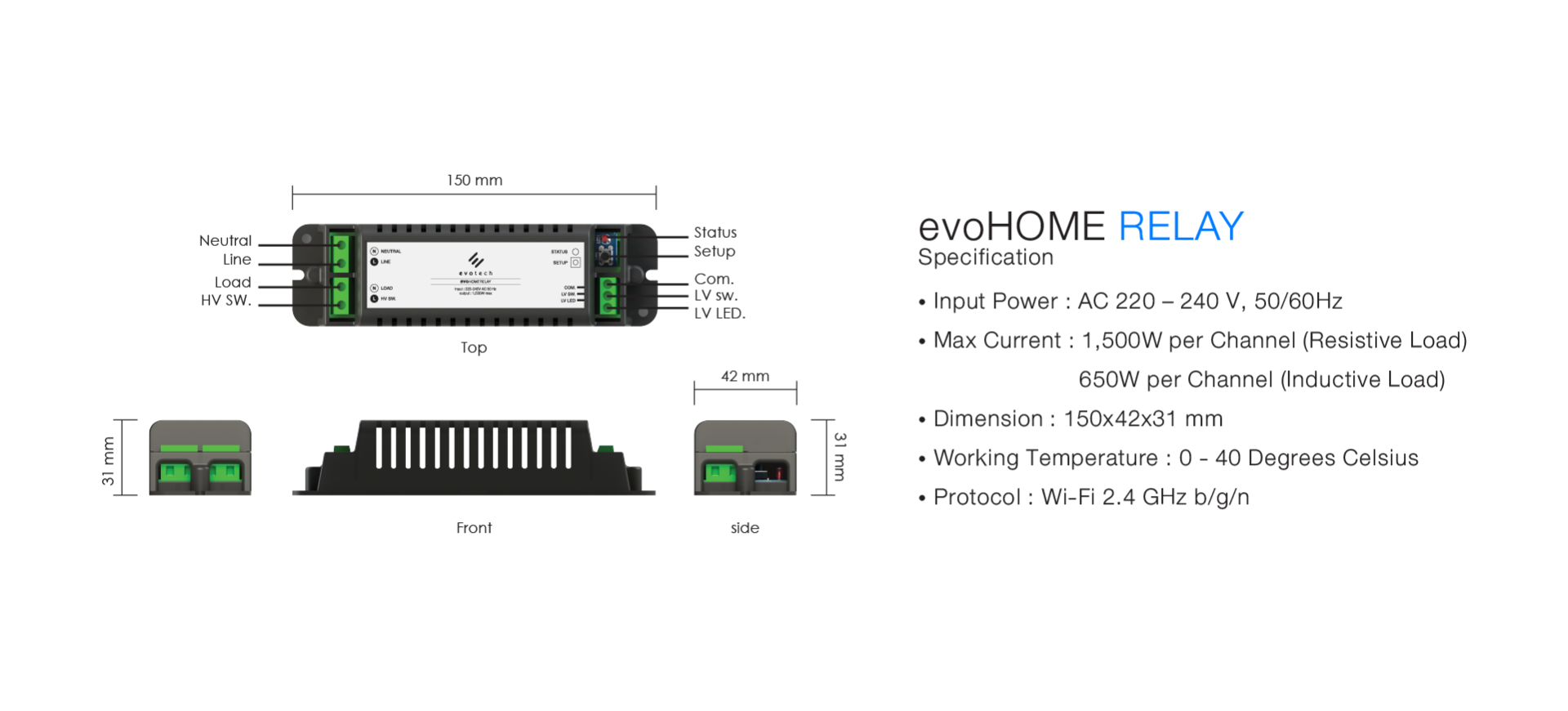 evoHOME RELAY evotech
