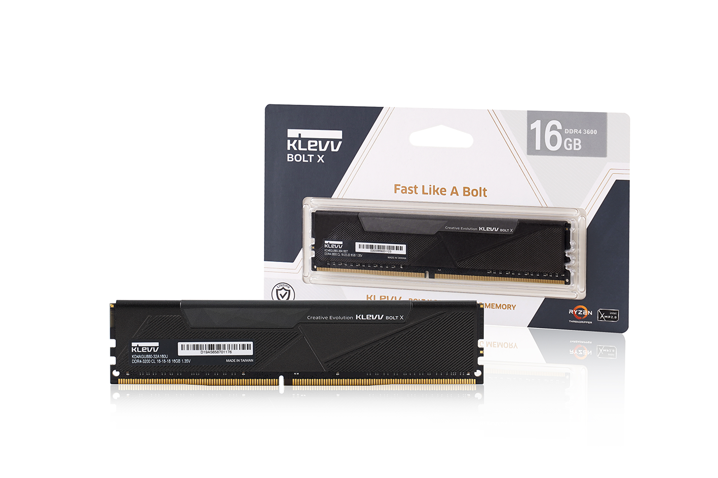 KLEVV BOLT X DDR4 OC Gaming MEMORY - 16GB 3200MHz KLEVV BOLT X DDR4 OC Gaming MEMORY - 16GB 3200MHz