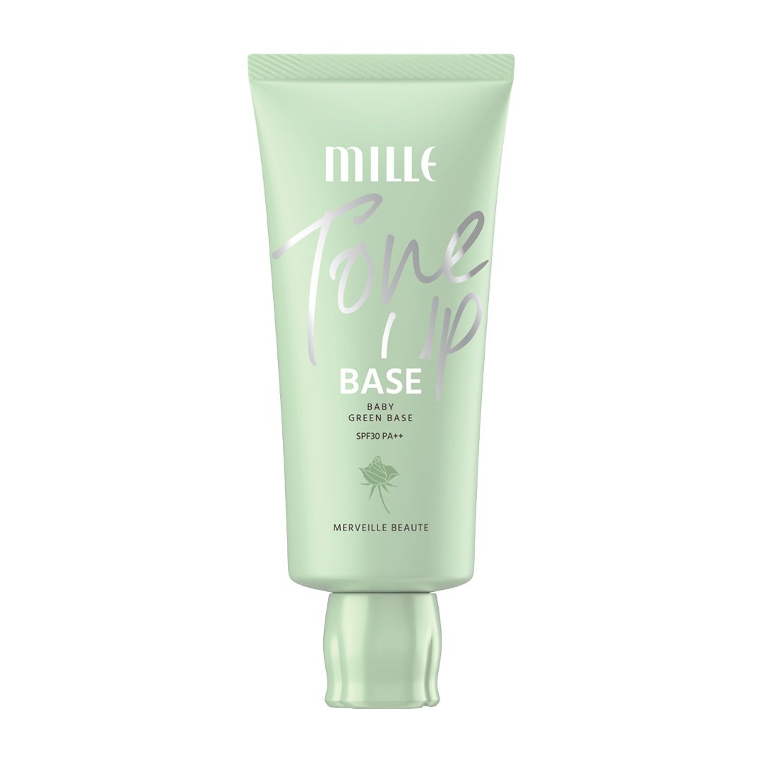 MILLE เบสเขียว TONE UP BABY GREEN BASE SPF30PA++ 30G.