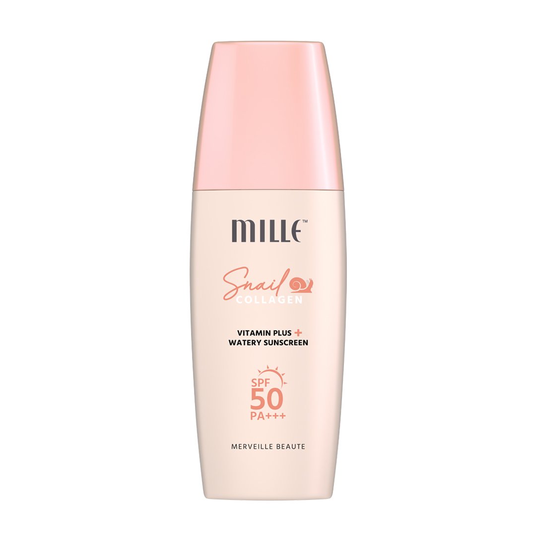 MILLE SNAIL COLLAGEN VITAMIN PLUS WATERY SUNSCREEN SPF50 PA+++ 30G.