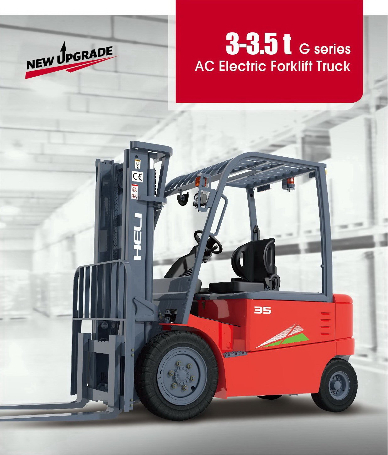 3-3.5 ton G SERIES AC ELECTRIC FORKLIFT