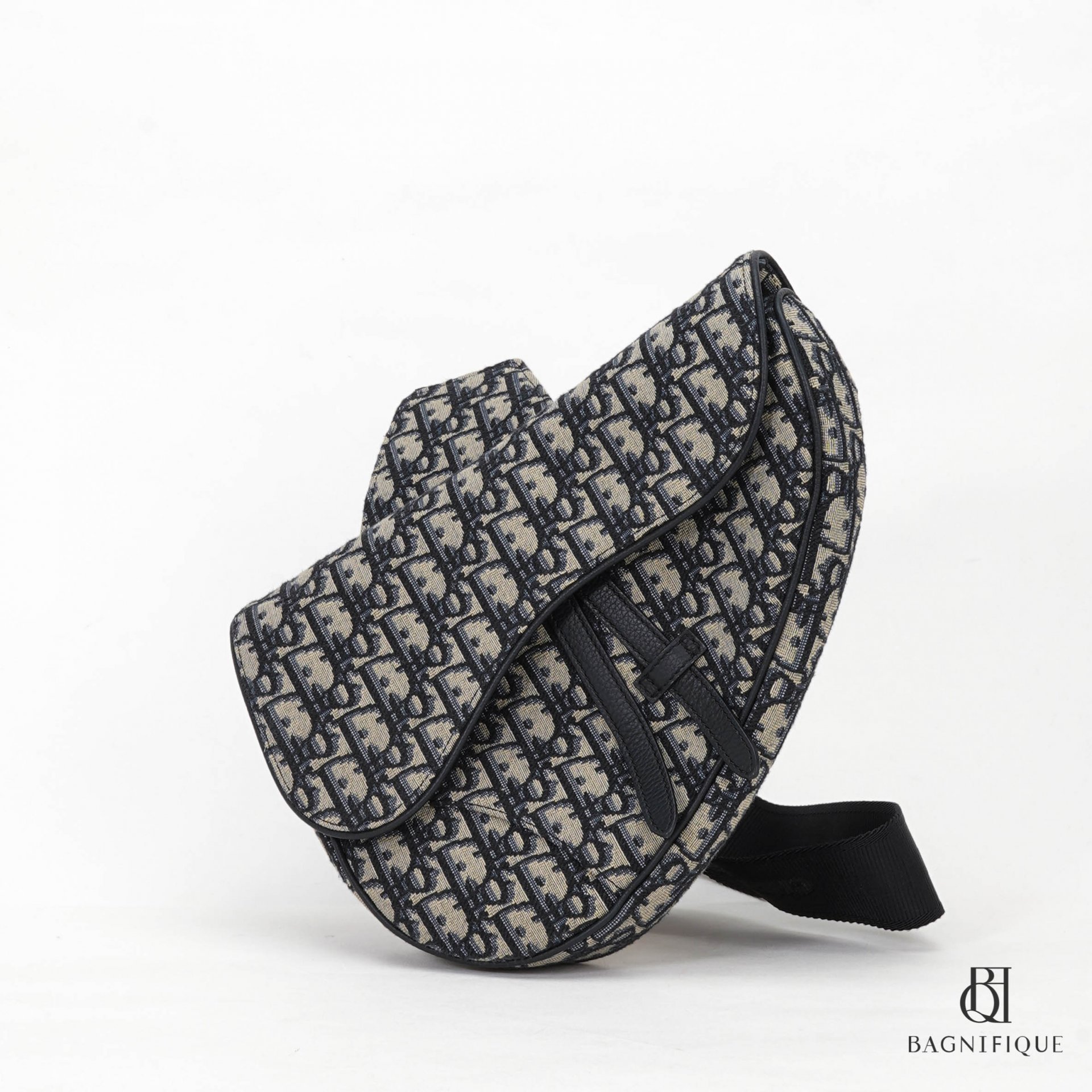 Pouch with Shoulder Strap  Beige and Black Dior Oblique Jacquard  Dior  Couture UAE