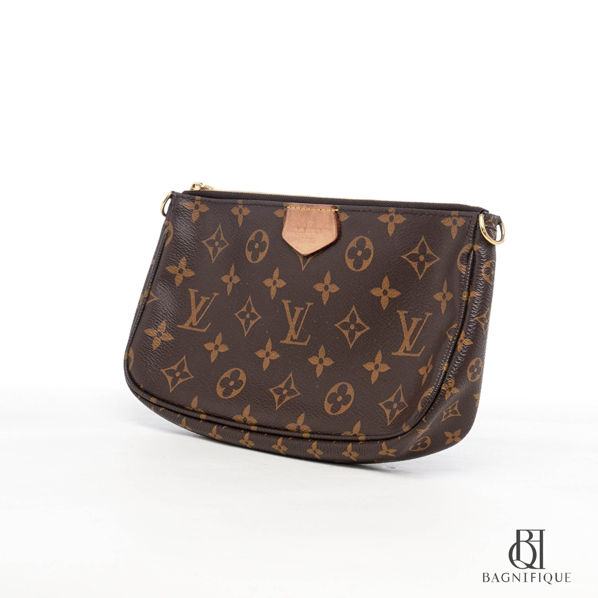 LV MULTI POCHETTE 24 BROWN MONOGRAM CANVAS GHW MICROCHIP -  bagnifiquethailand