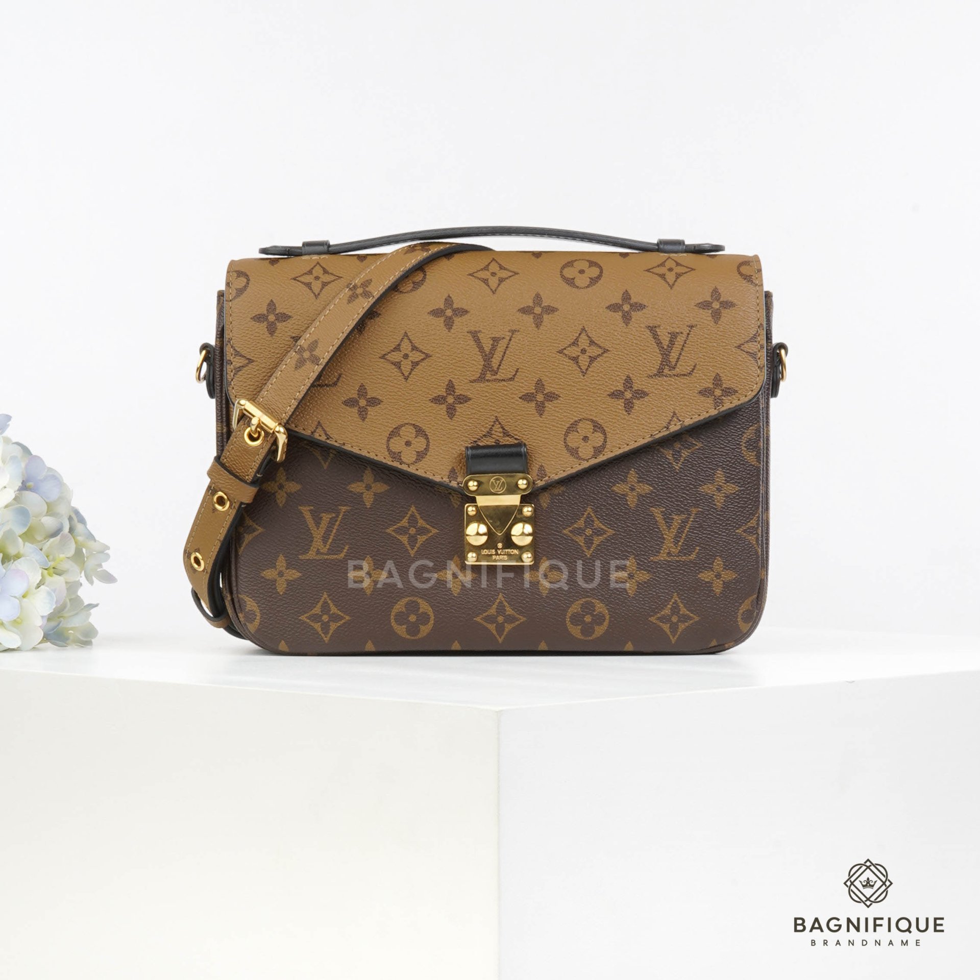 LOUIS VUITTON METIS PM BROWN MONOGRAM REVERSE CANVAS GHW -  bagnifiquethailand