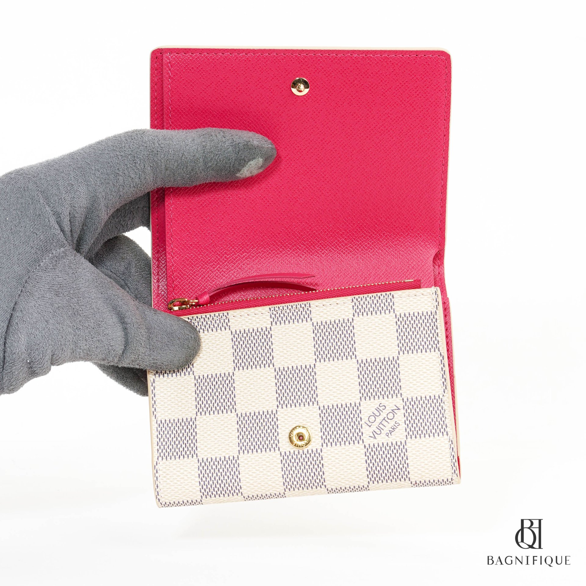 LOUIS SHORT WALLET DAMIER - bagnifiquethailand