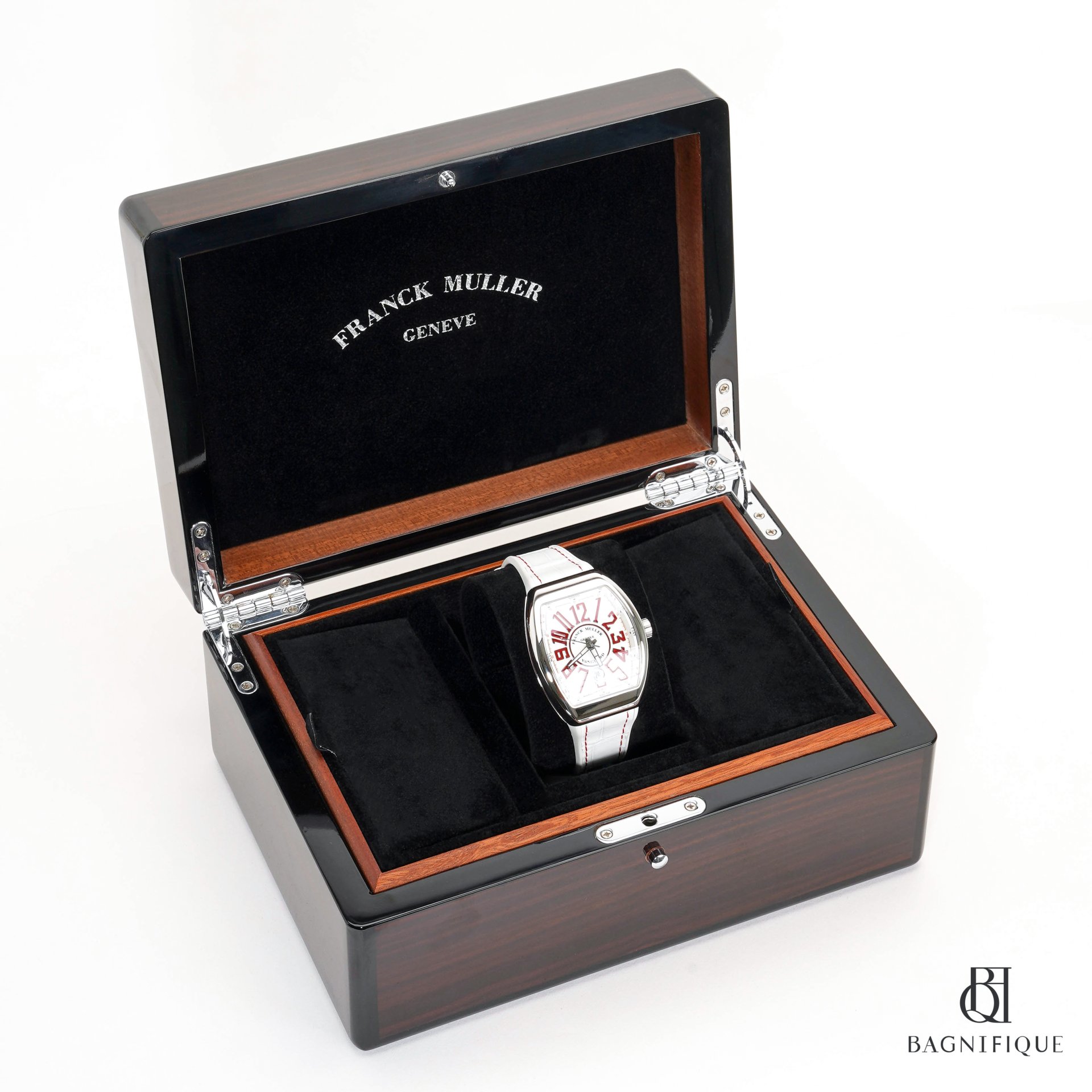FRANCK MULLER VANGUARD 41MM_WHITE RED CROC EMBOSSED SHW