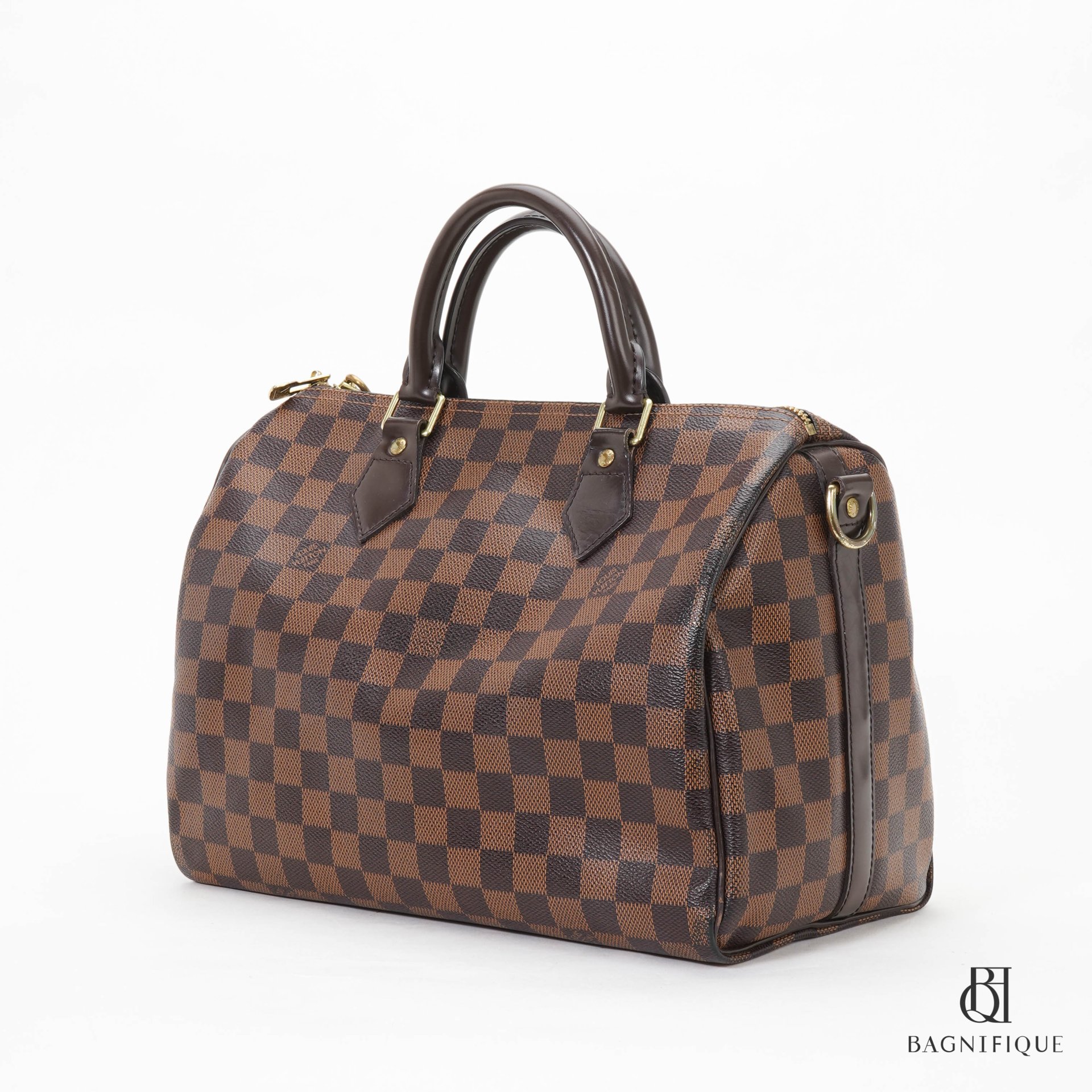 Speedy 30 Damier Azur Canvas GHW