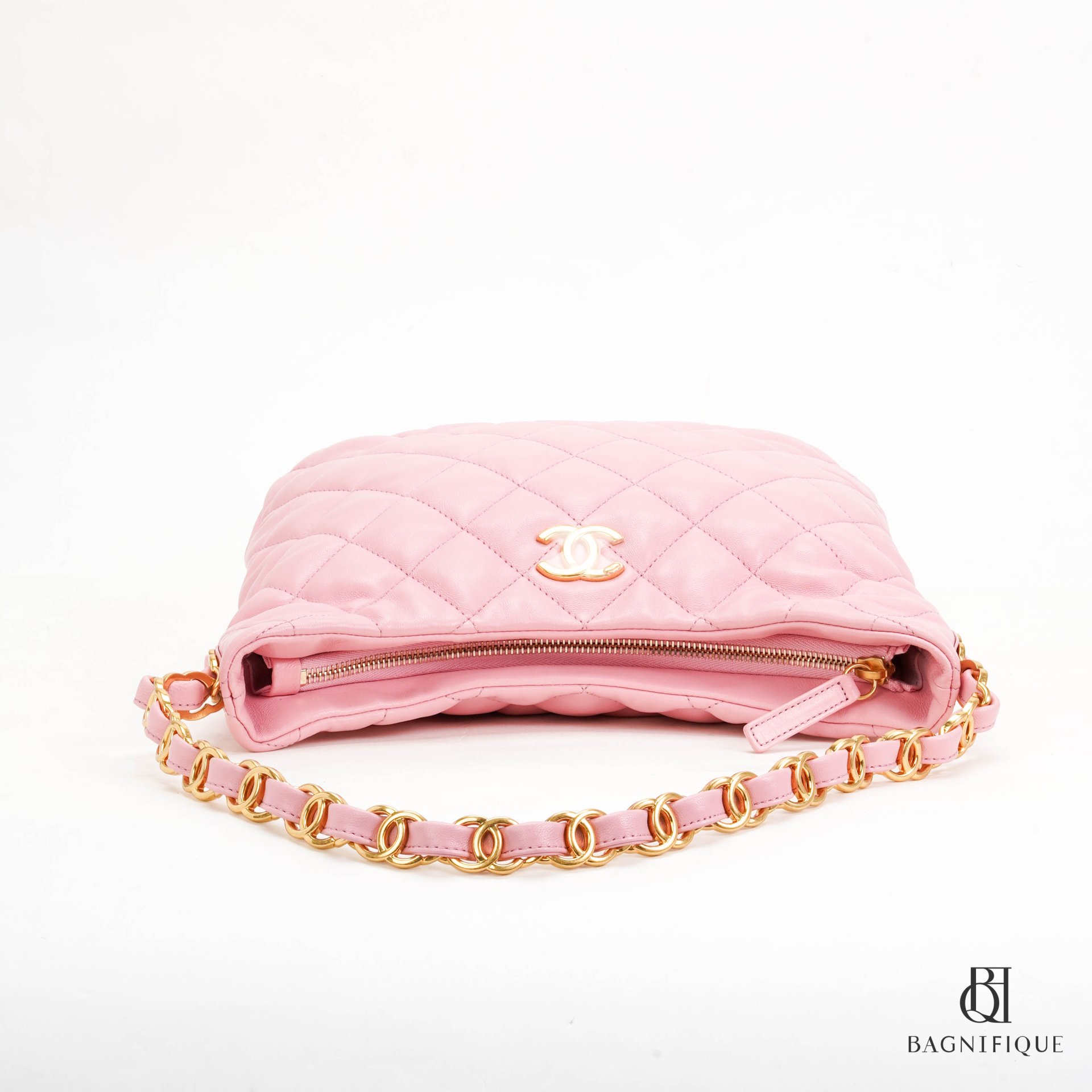 CHANEL HOBO 11 PINK LAMB GHW