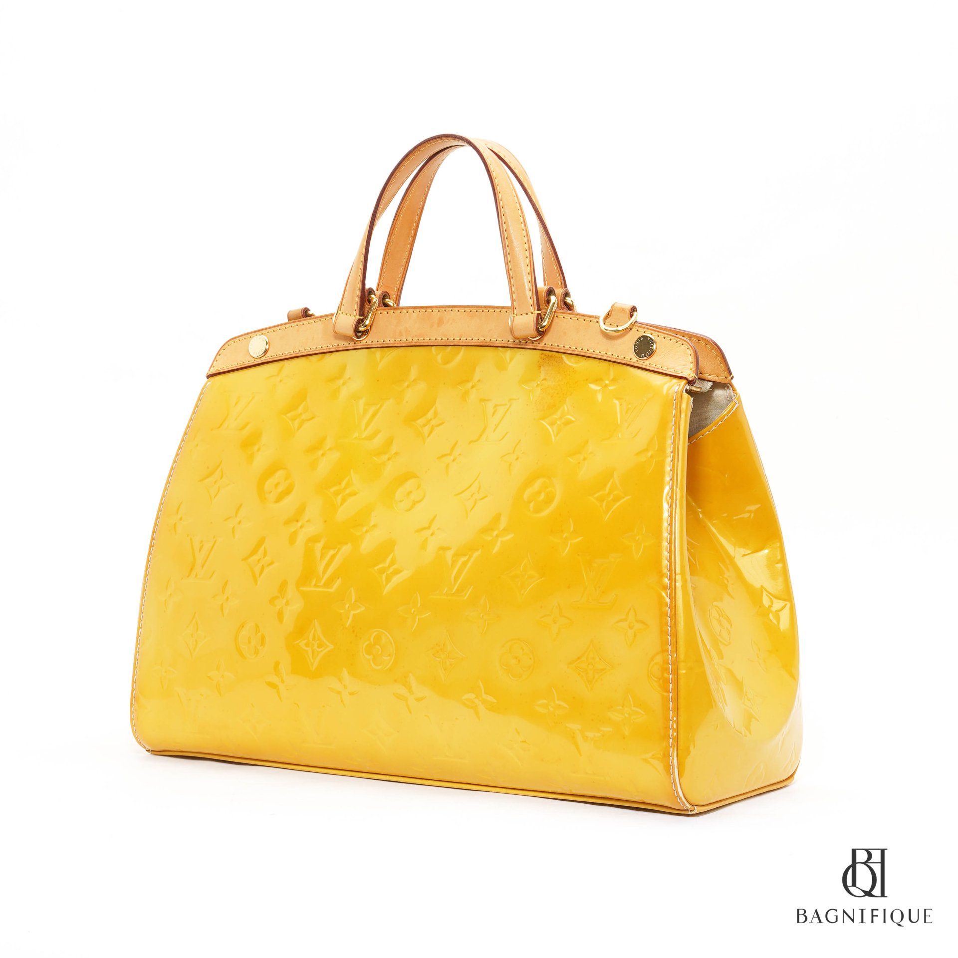 Louis Vuitton Brea MM Vernis Handbag - Yellow 001-062-00013, Lumina Gem