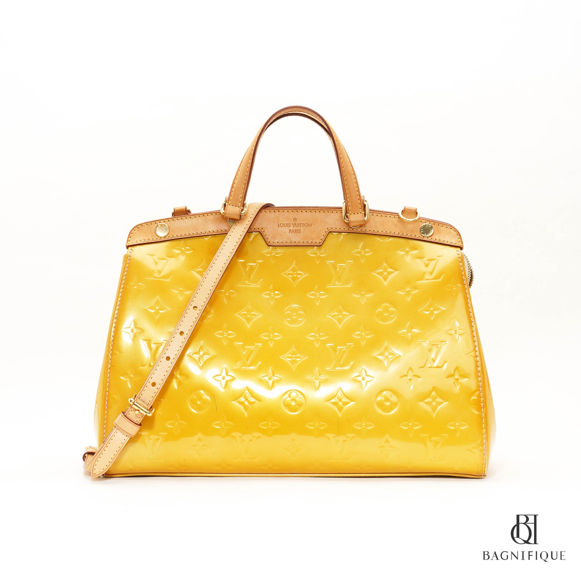 Louis Vuitton Brea MM Vernis Handbag - Yellow 001-062-00013, Lumina Gem