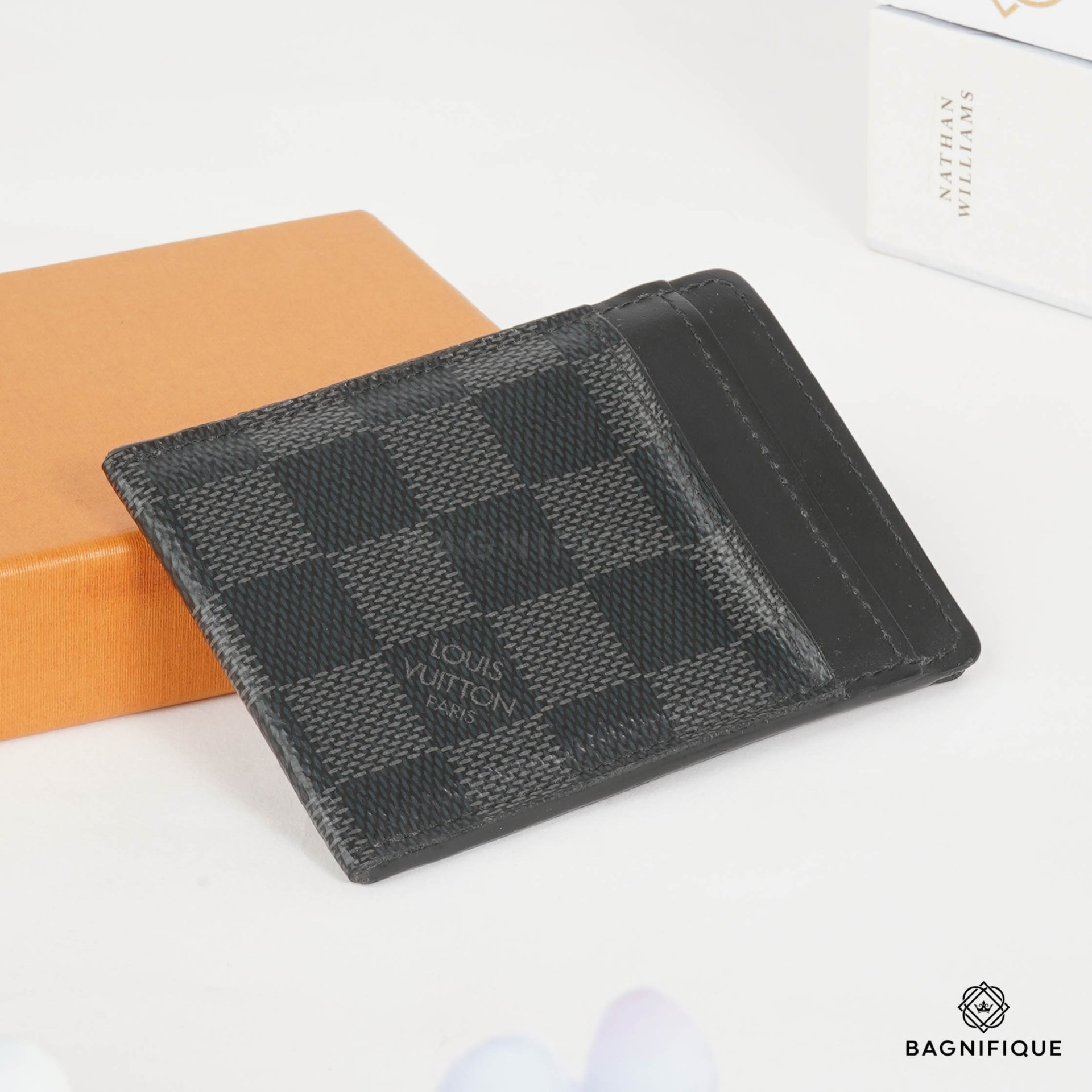 LOUIS VUITTON CARD WITH MONEY CLIP DAMIER - bagnifiquethailand