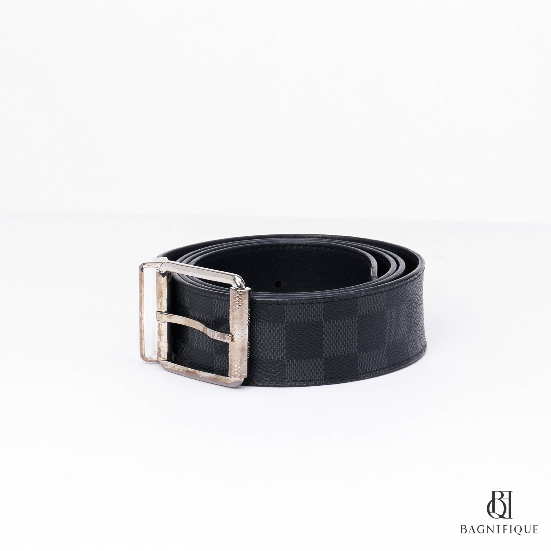 Louis Vuitton Graphite Damier Belt