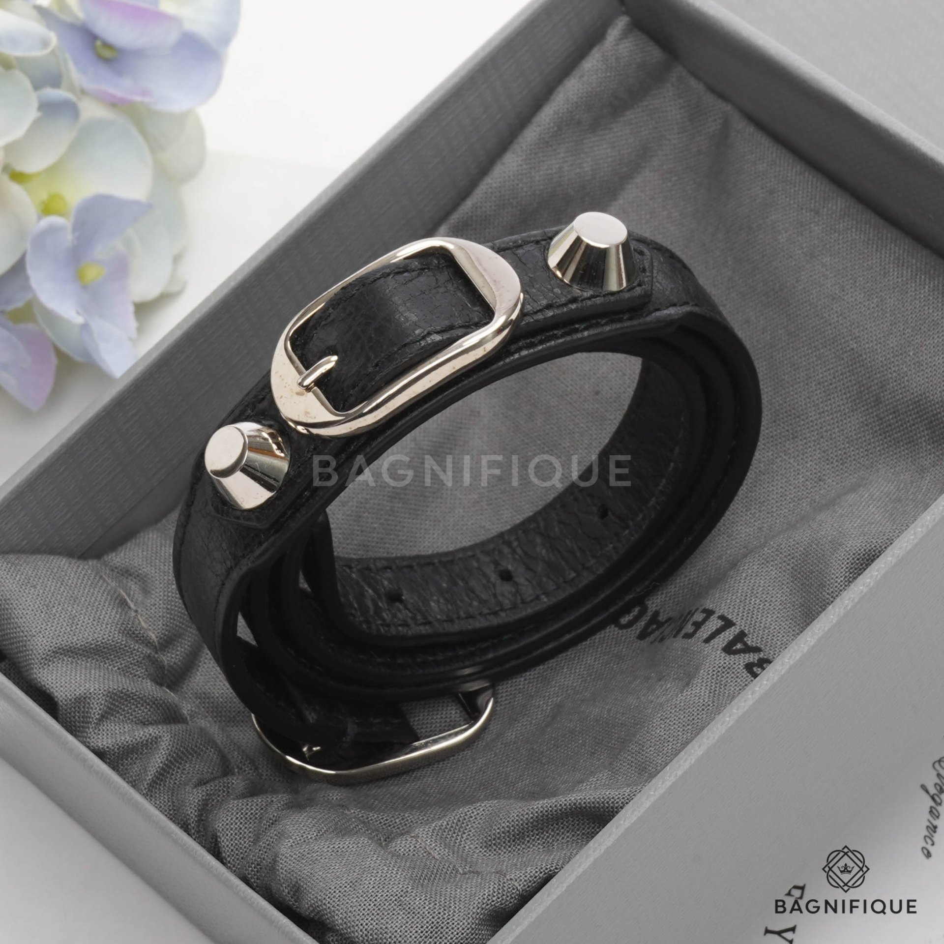 Authentic Second Hand Balenciaga Triple Tour Wrap Bracelet PSS55000008   THE FIFTH COLLECTION