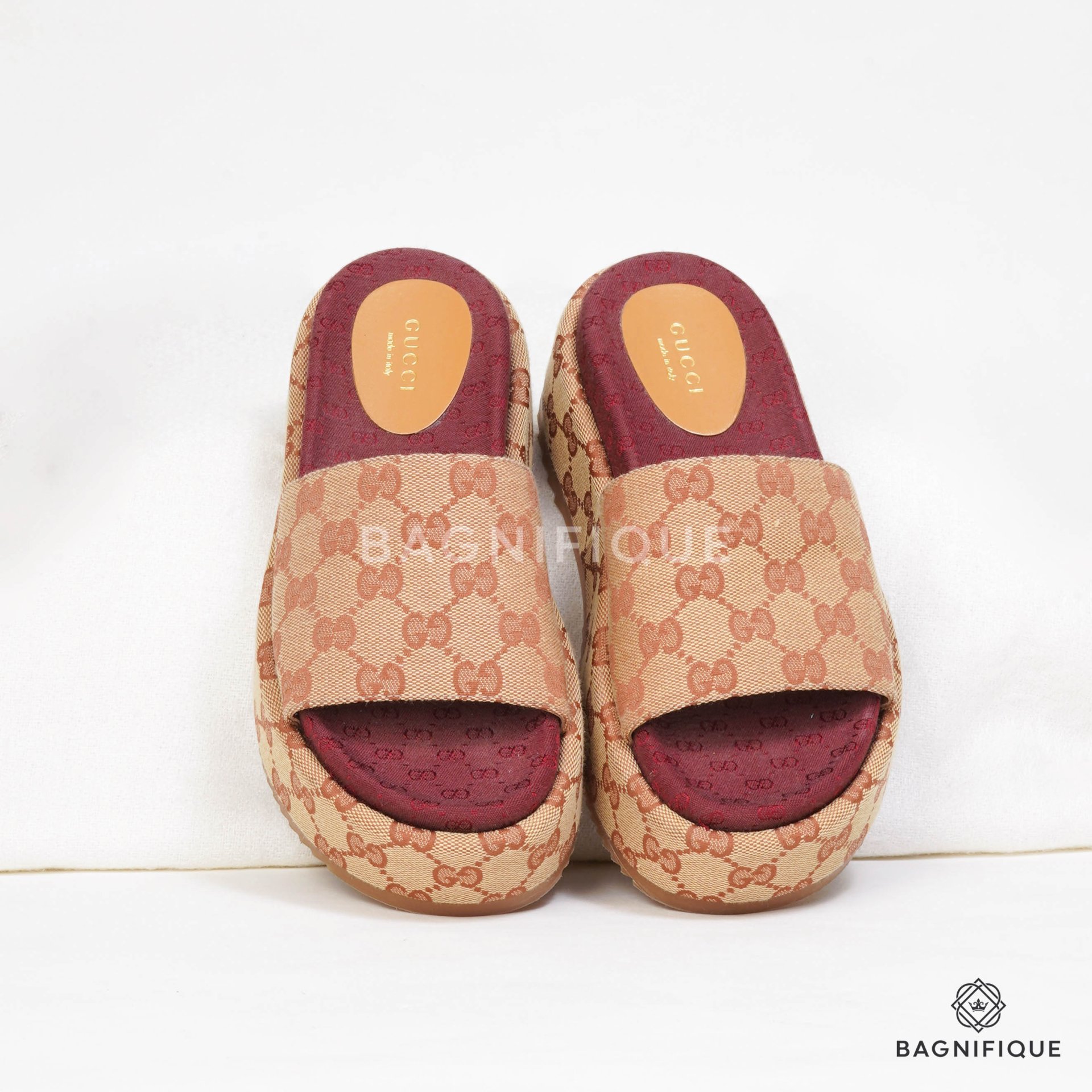 GUCCI SANDALO ORIGINAL GG キャンバス メンズ サンダル
