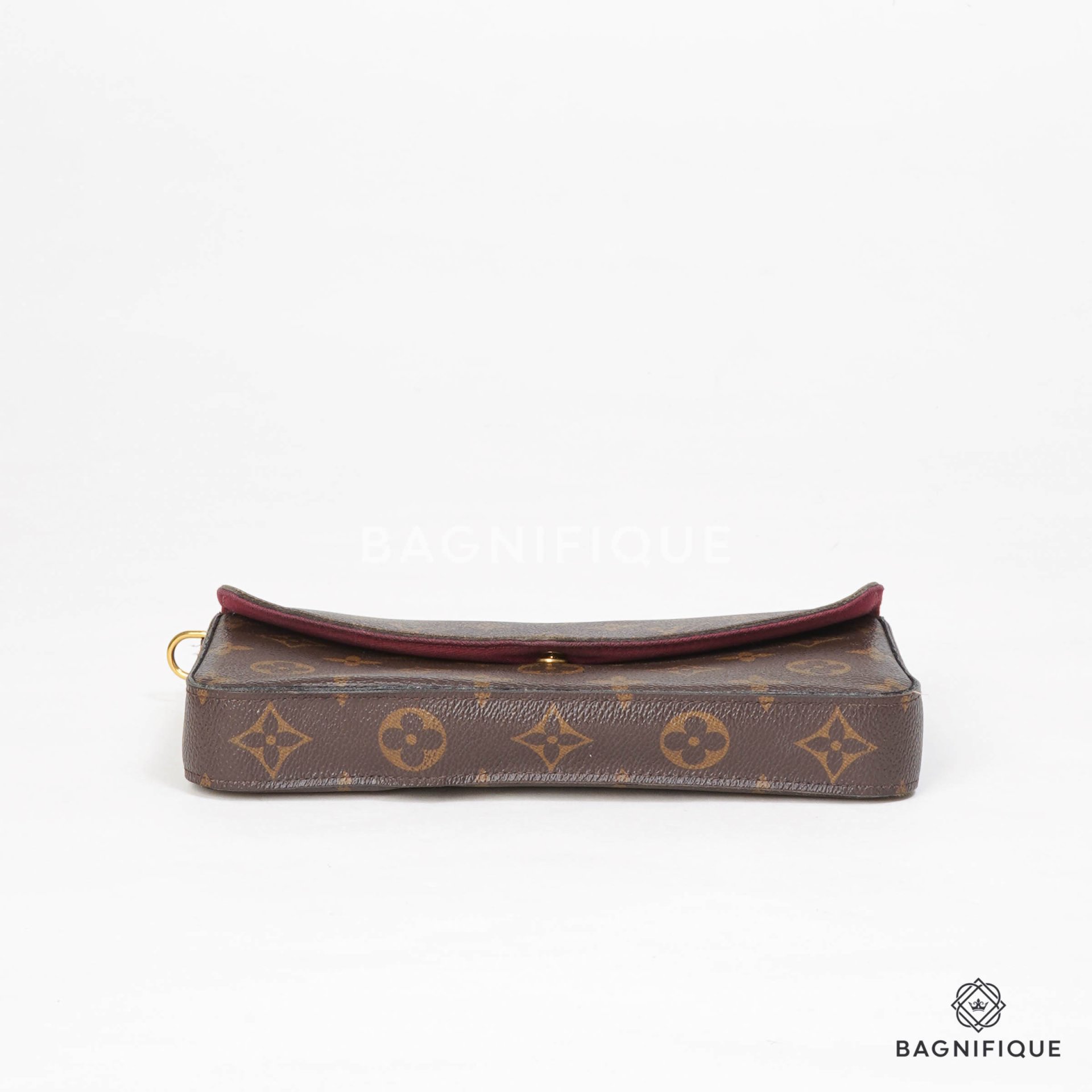 LOUIS VUITTON FELICIE EBENE PURPLE MONOGRAM CANVAS LGHW