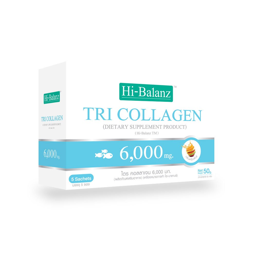 Hi-Balanz TRI Collagen 6,000 mg. (แพ็คคู่ 2 กล่อง)