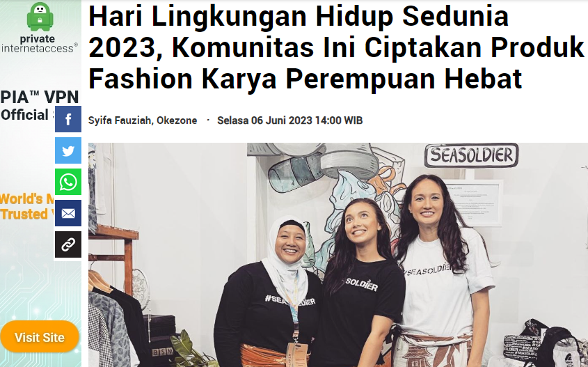 Hari Lingkungan Hidup Sedunia 2023, Komunitas Ini Ciptakan Produk Fashion Karya Perempuan Hebat