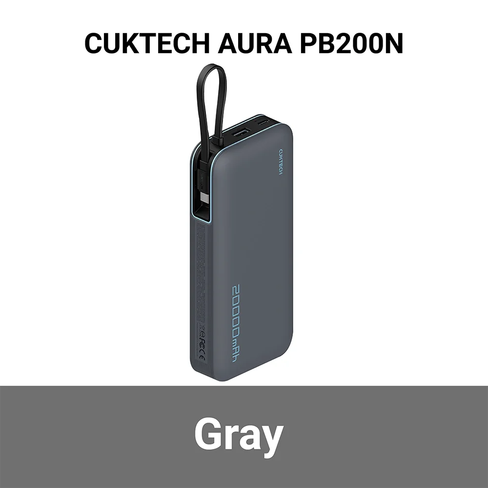 พาวเวอร์แบงค์ CUKTECH AURA PB200N BK.