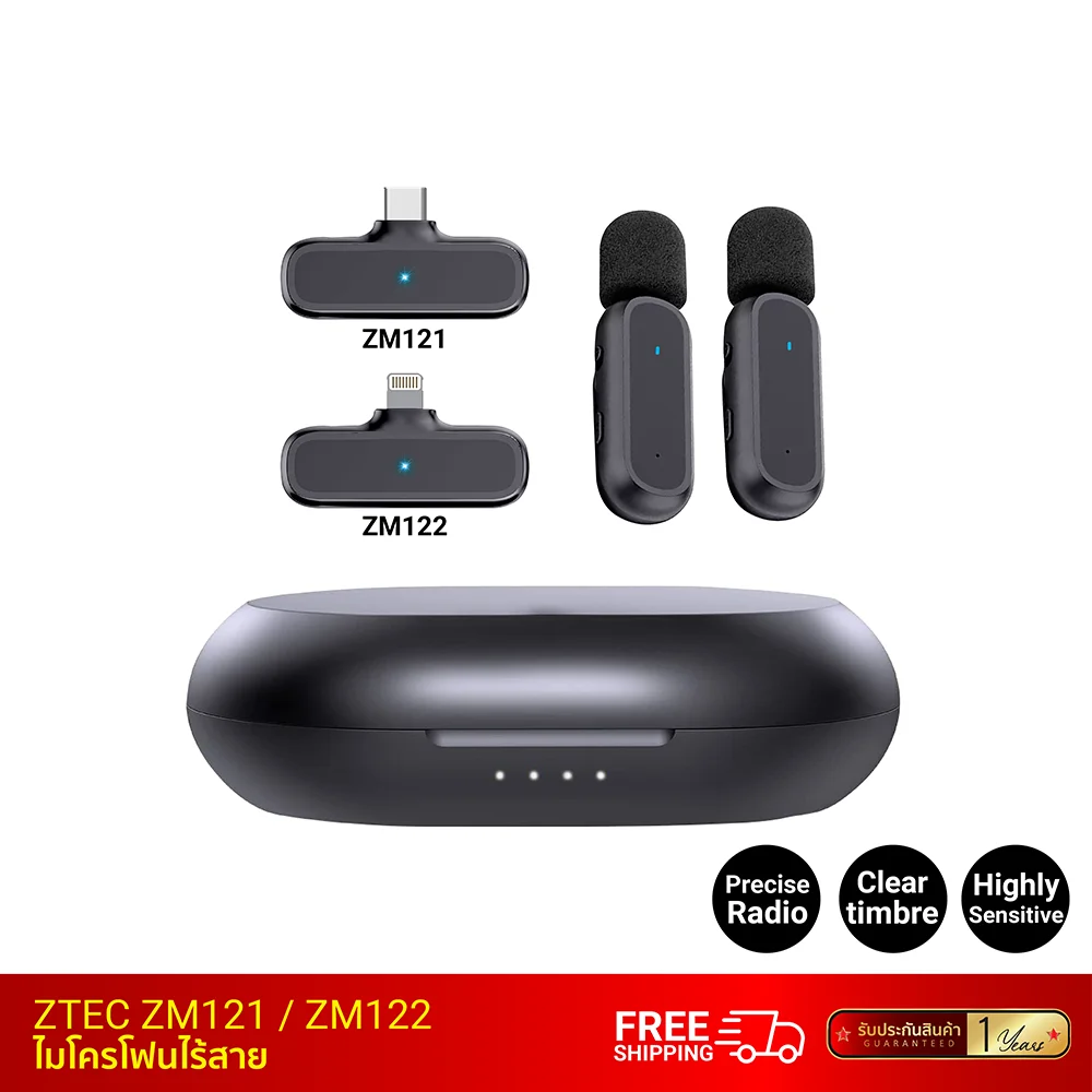 ไมค์ไวเลส ZTEC ZM121  ZM122..