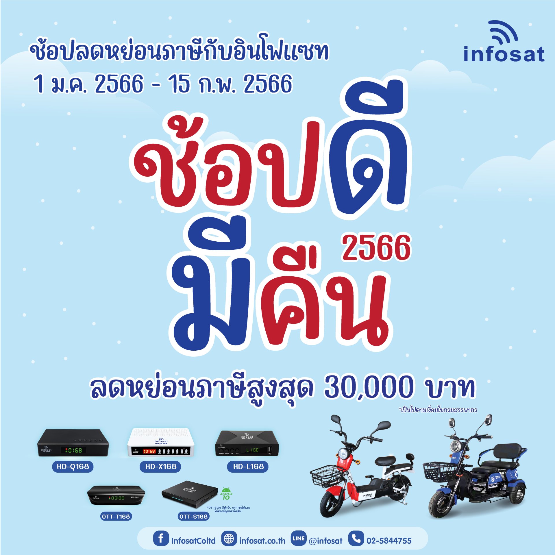 ช็อปดีมีคืน 66 ลดสูงสุด 30,000 บาท