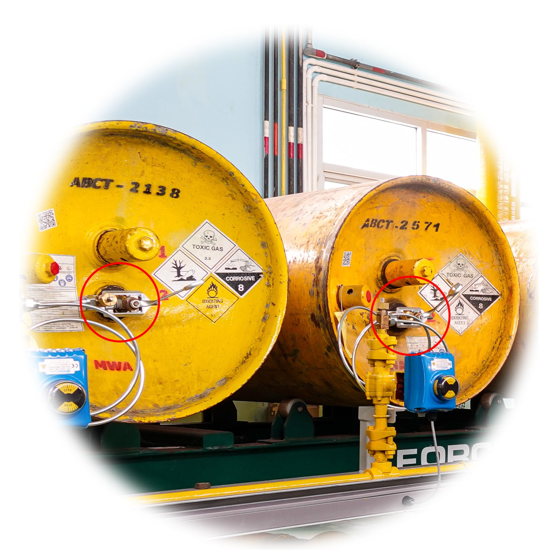 Cl2 Ton Container Valves