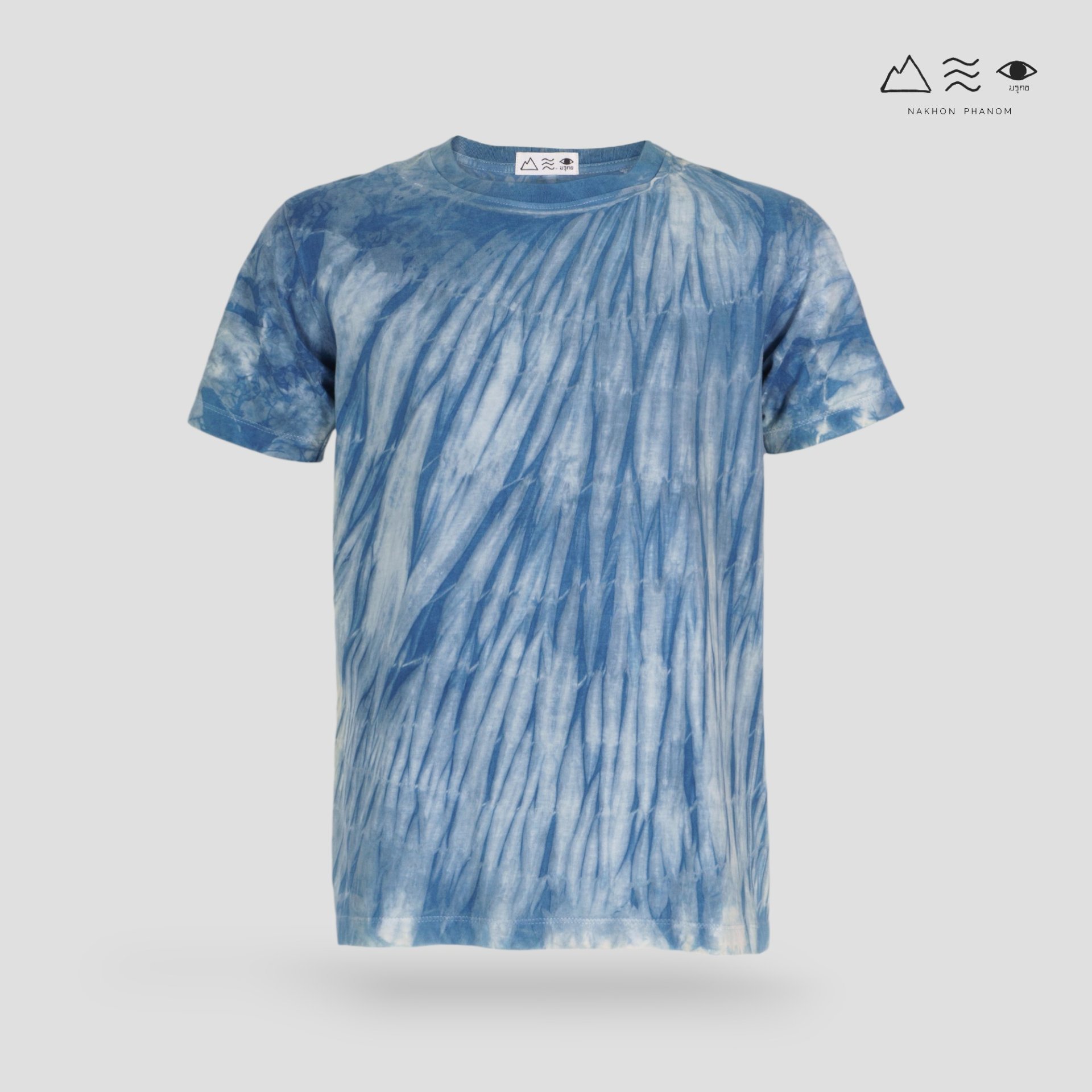 เสื้อยืดมัดย้อมสีธรรมชาติ ครามรากไม้