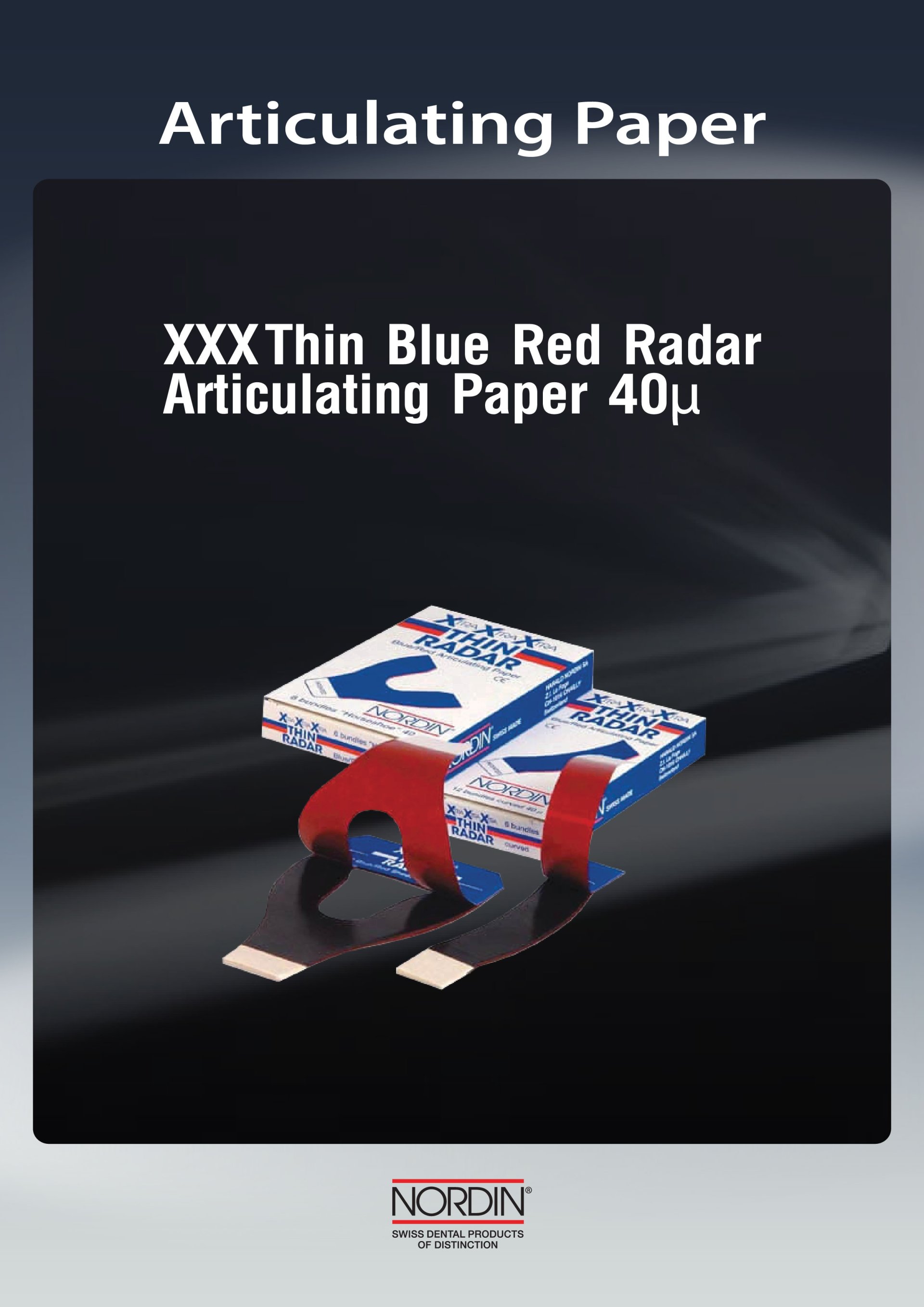 Xxxthin Blue Red Radar Articulating Paper - nuvodentthai.com