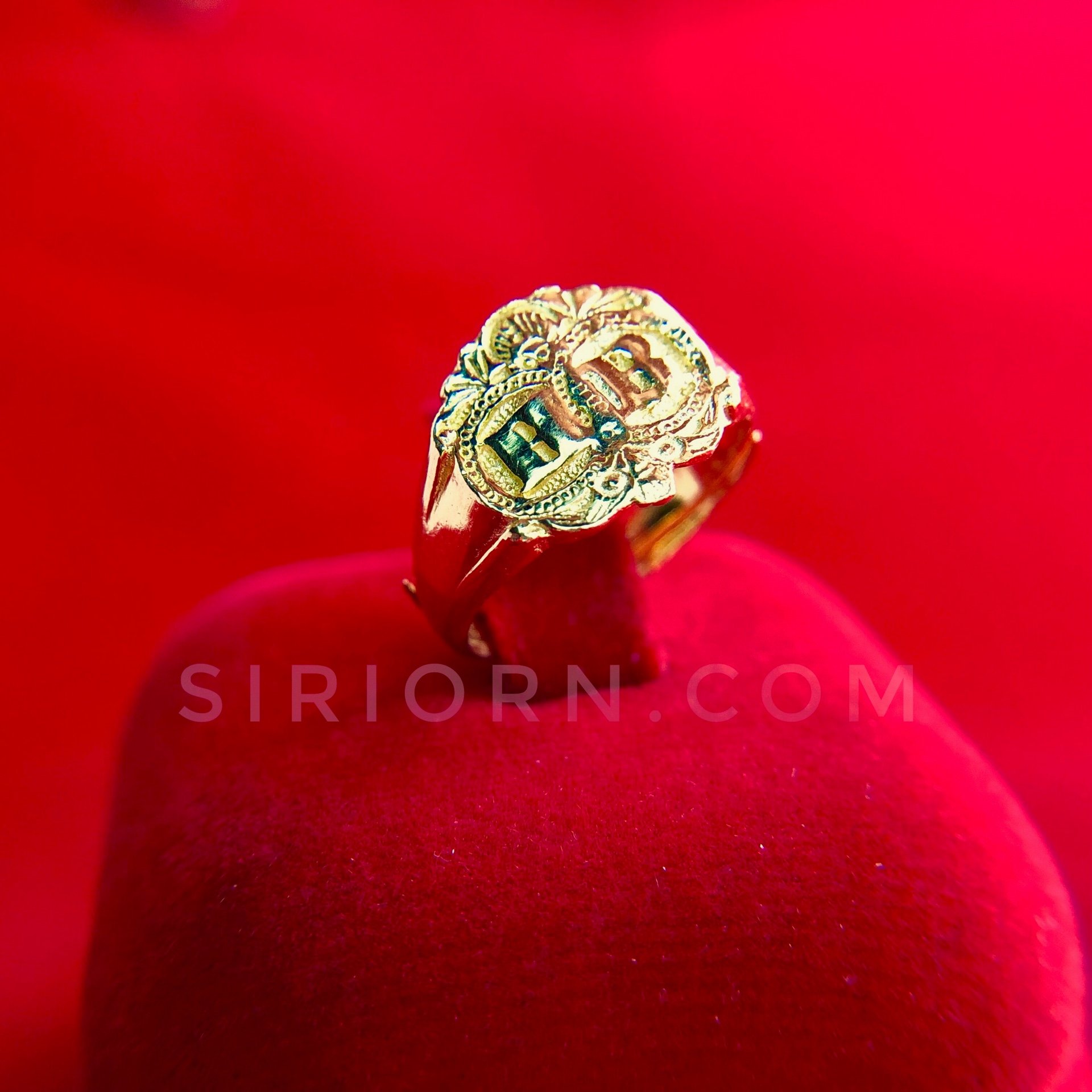 แหวนทองคำแท้ 96.5% ลายแหวนกา(แหวนตรา)