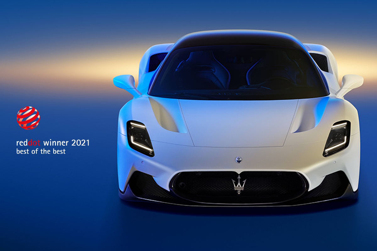 Maserati MC20 ได้รางวัล "ที่สุดของที่สุด" จาก Red Dot Awards 2021