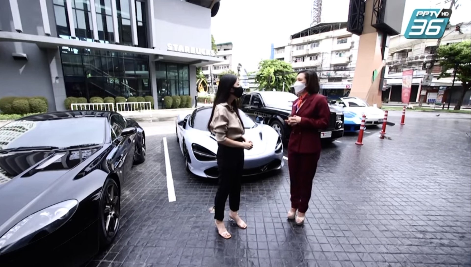 CEO แพร BANGKOK SUPERCAR ขนรถหรูรวมมูลค่ากว่า 100ล้านบาทมาให้สัมภาษณ์ในรายการ ธุรกิจคิดนอกกรอบ