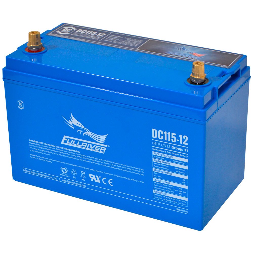 Battery Deep Cycle Fullriver DC115-12 (12V 115Ah) (Absorbent Glass Mat Type)