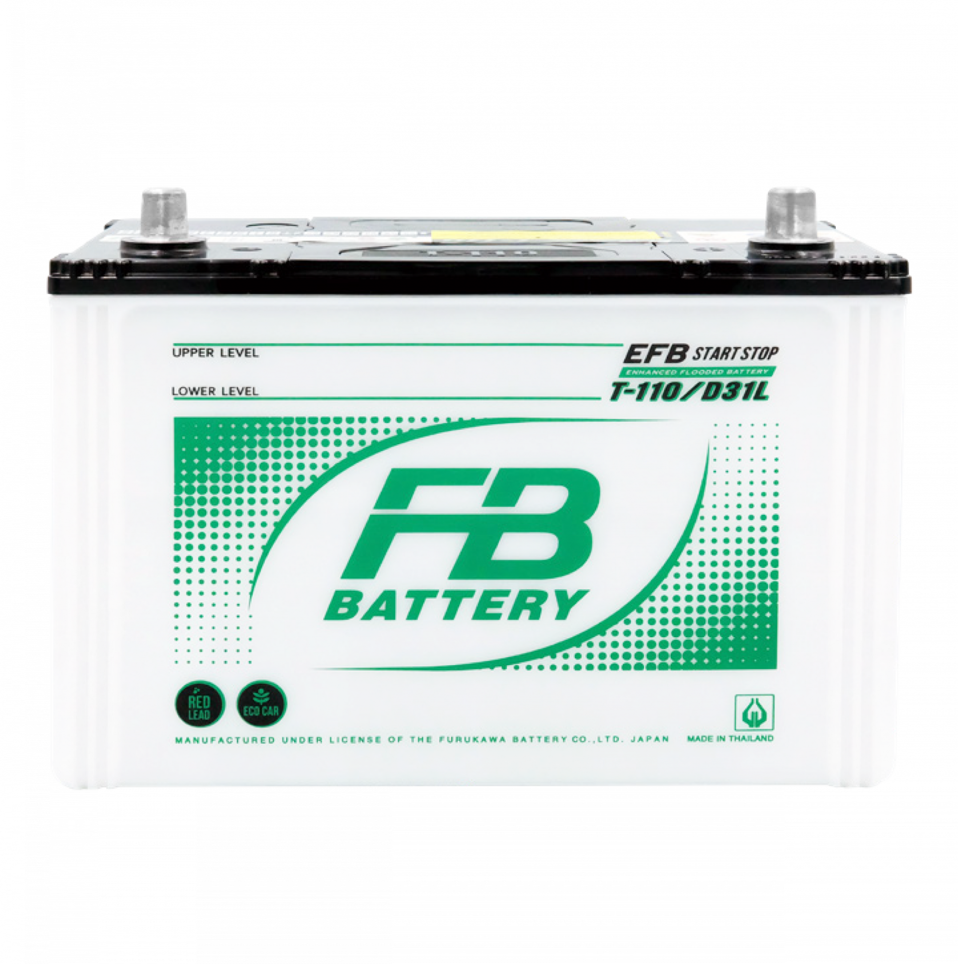 แบตเตอรี่ FB EFB T-110L (EFB-Enhanced Flooded Battery Type) 12V 90Ah
