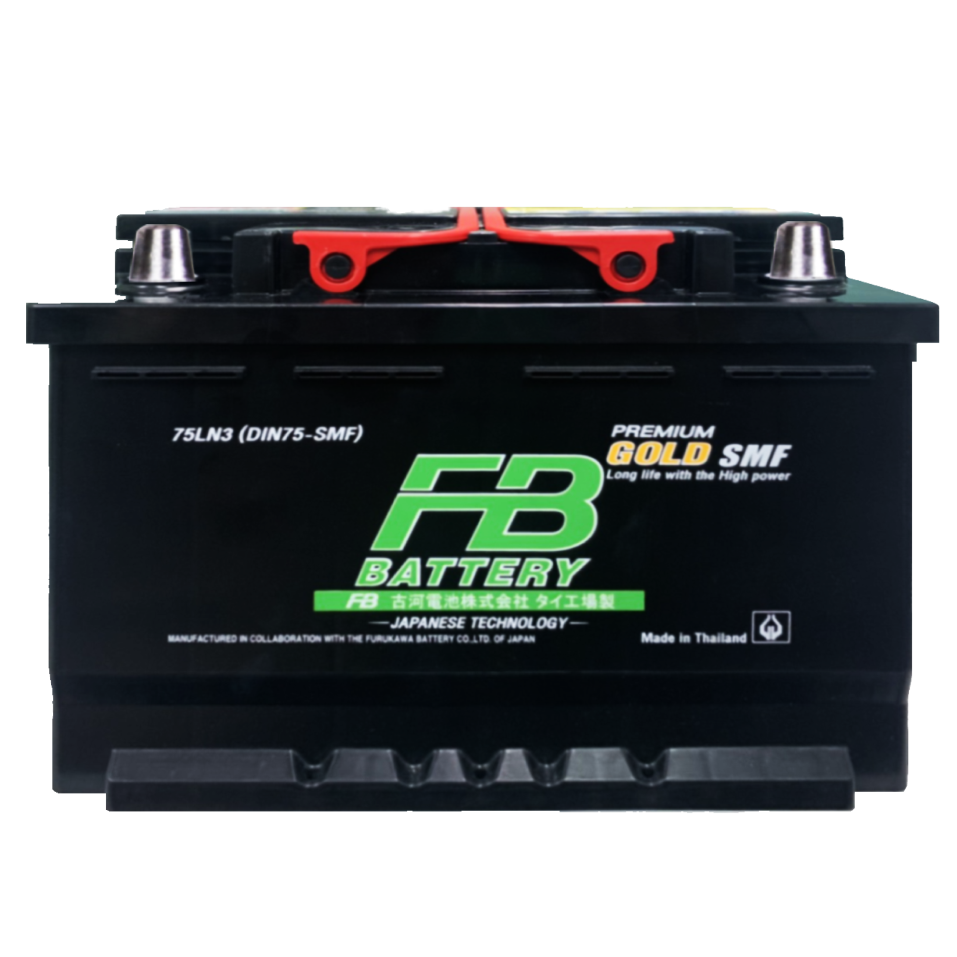 Battery FB Premium Gold 72LBN3L SMF (Sealed Maintenance Free Type) 12V 72Ah  - rungseng