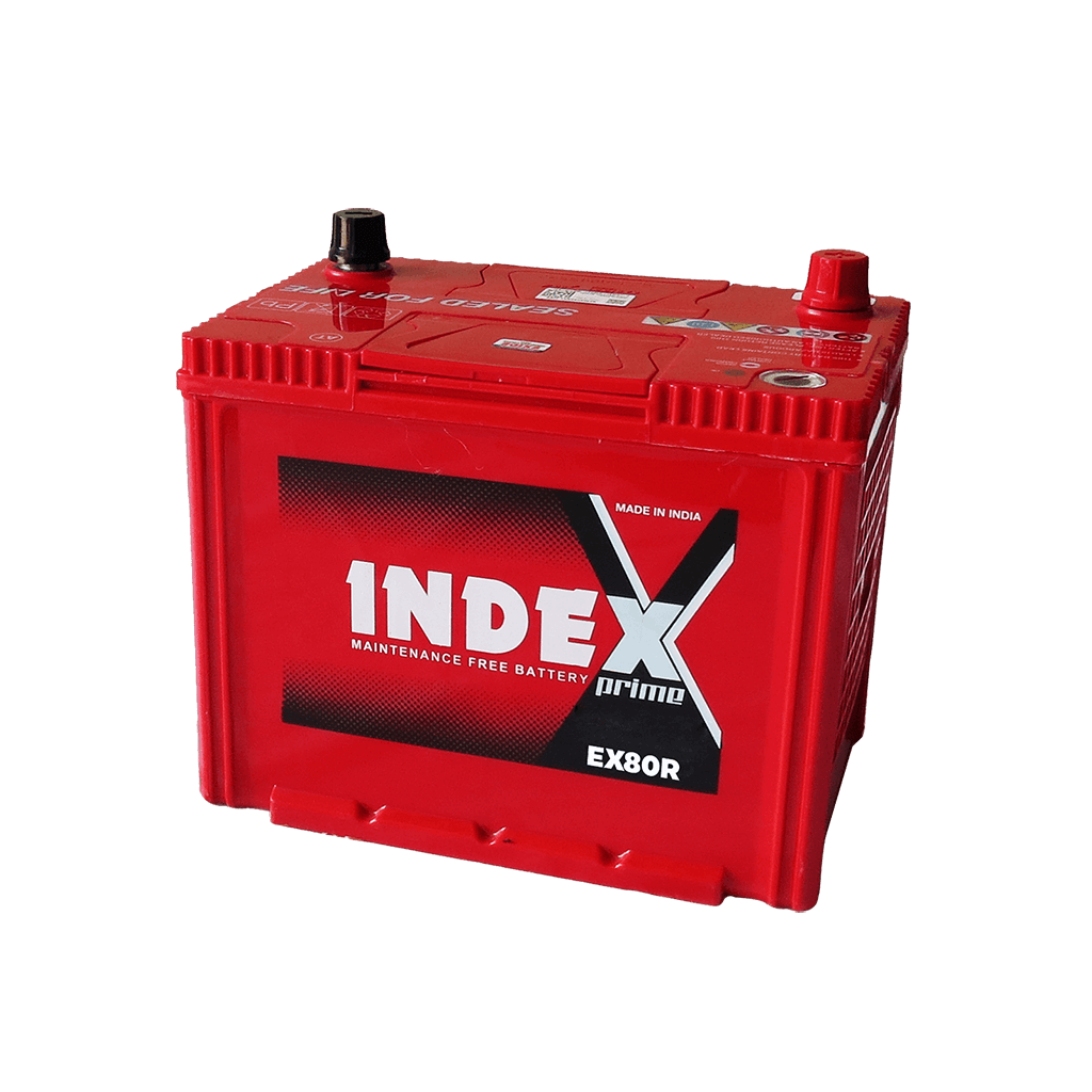 แบตเตอรี่ INDEX EX80R (Sealed Maintenance Free Type) 12V 60Ah