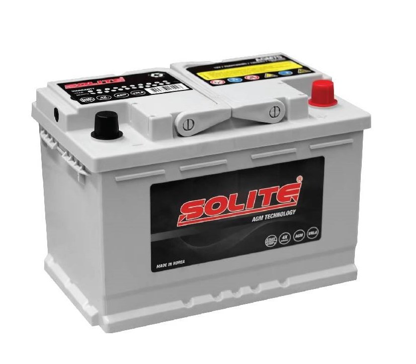 Solite Agm AGM Battery. AGM70-GRIS. 70Ah 12V. Box L3 (275x174x189mm) - VT  BATTERIES