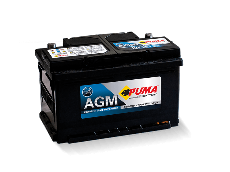 แบตเตอรี่ PUMA AGM LN3 (AGM-Absorbent Glass Mat Type) 12V 70Ah
