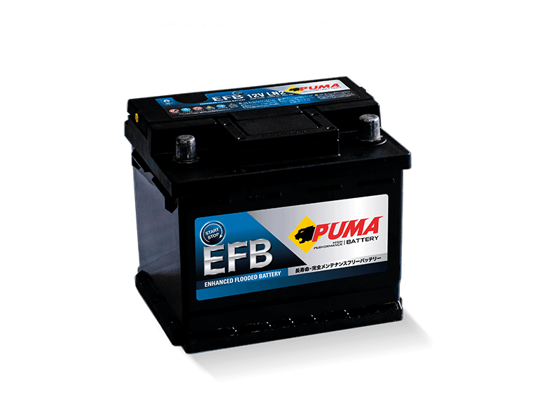แบตเตอรี่ PUMA EFB LN2 (EFB-Enhanced Flooded Battery Type) 12V 65Ah