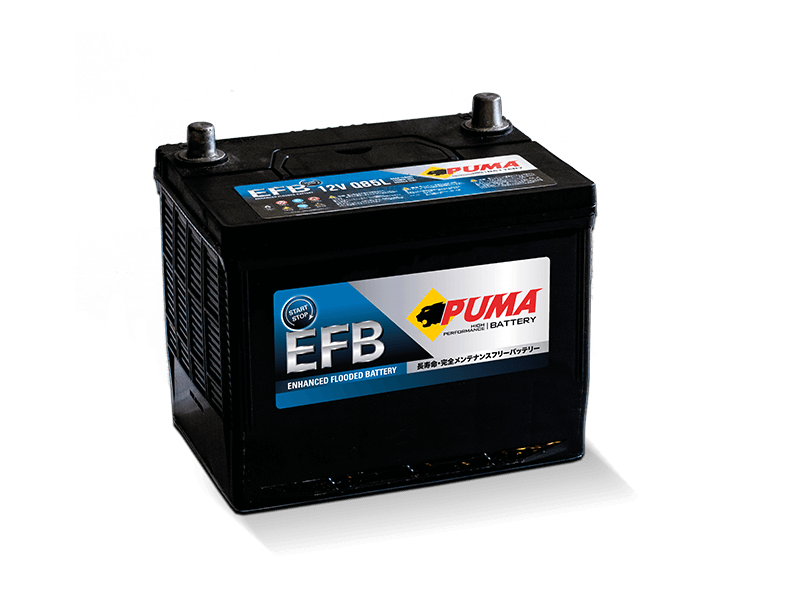แบตเตอรี่ PUMA EFB Q85L (EFB-Enhanced Flooded Battery Type) 12V 65Ah