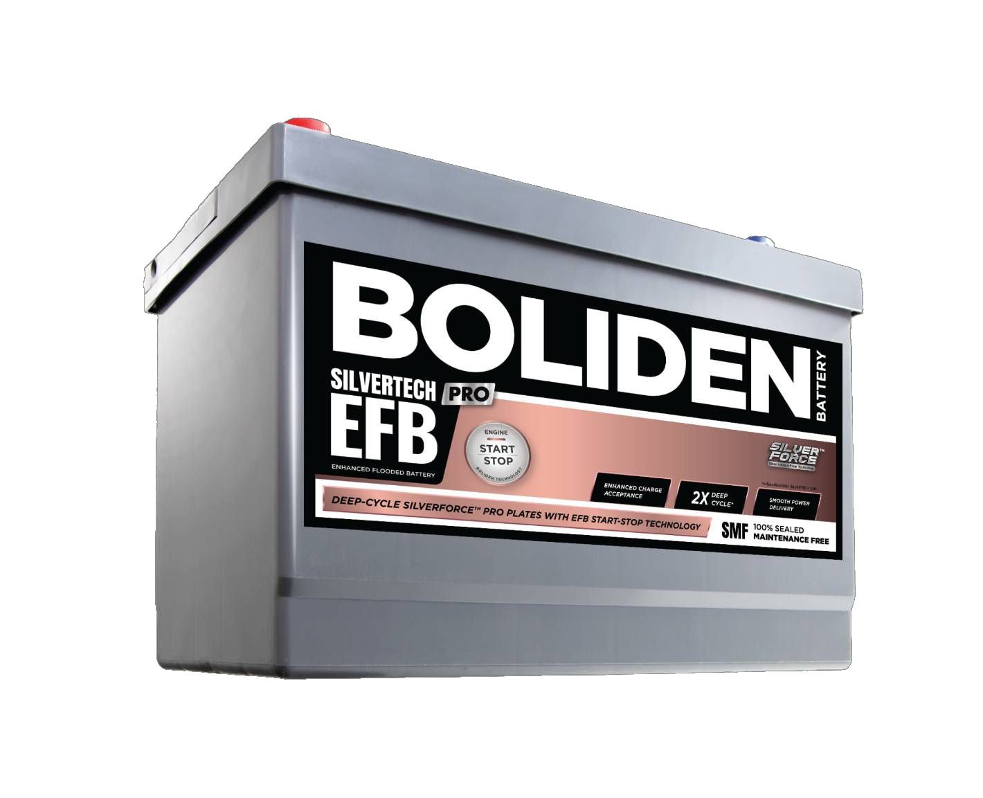 แบตเตอรี่ BOLIDEN EFB Q95 (EFB-Enhanced Flooded Battery Type) 12V 75Ah