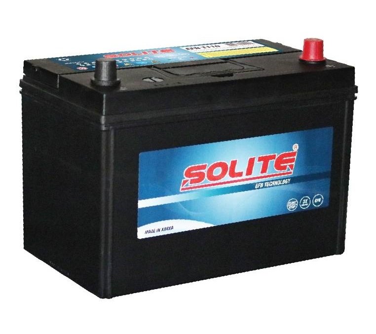 แบตเตอรี่ SOLITE EFB T110 (EFB-Enhanced Flooded Battery Type) 12V 80Ah