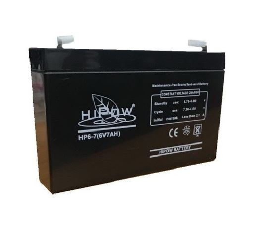 Battery HIPOW HP6-7 (VRLA Type) 6V 7Ah