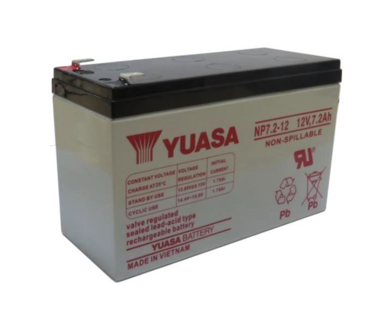 Battery YUASA NP7.2-12 (VRLA Type) 12V 7.2Ah