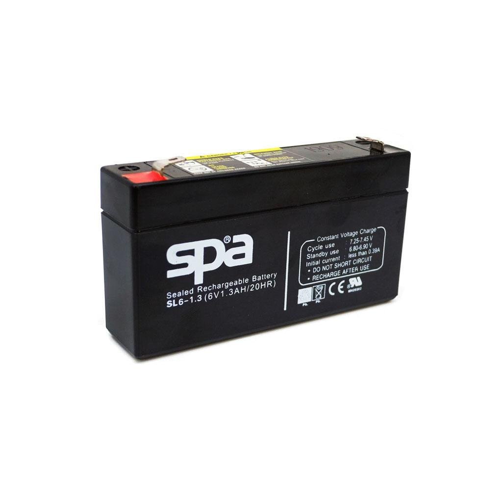 Battery SPA SL6-1.3 (VRLA Type) 6V 1.3Ah