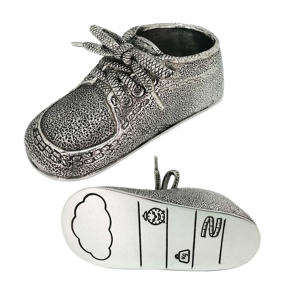Pewter Baby Shoes