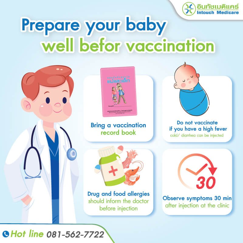 Prepare your baby well befor vaccination