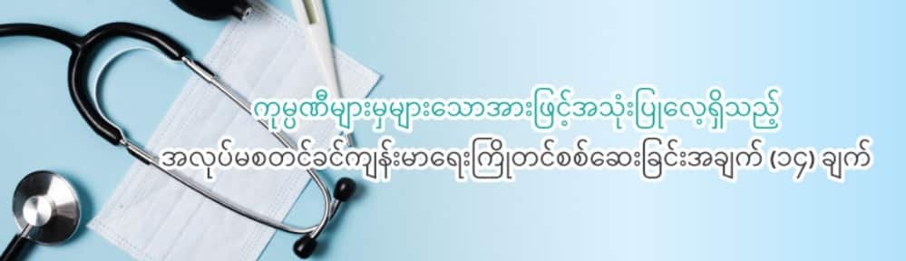 ကုမ္ပဏီများမှများသောအားဖြင့်အသုံးပြုလေ့ရှိသည့်အလုပ်မစတင်ခင်ကျန်းမာရေးကြိုတင်စစ်ဆေးခြင်းအချက် (၁၄) ချက်